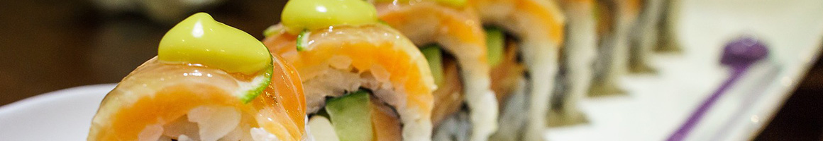 Eating Sushi at Sushi Lounge restaurant in Hoboken, NJ.